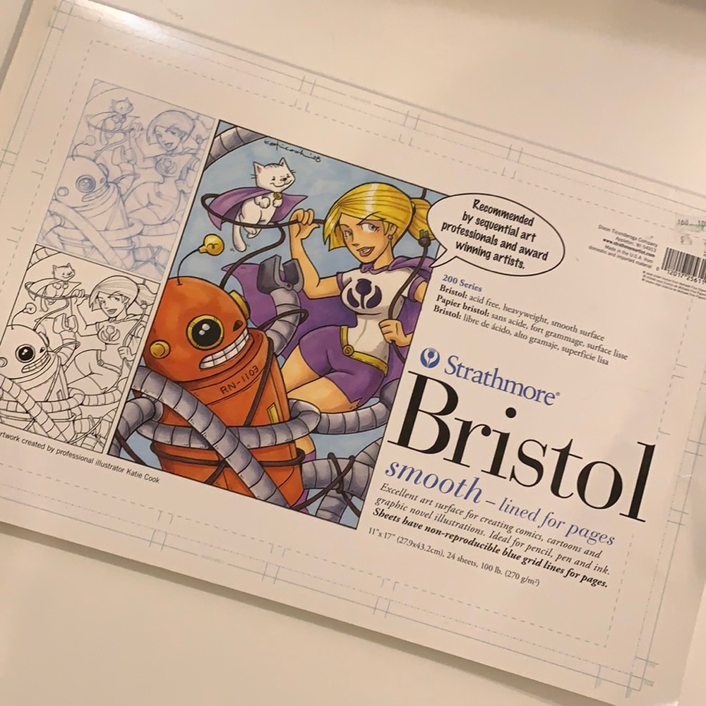 3/$20 Strathmore Bristol Premium Comic Cartoon graphic novel paper
